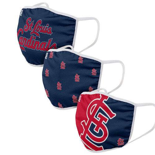 Adult Cardinals Face Covering 3-Pack