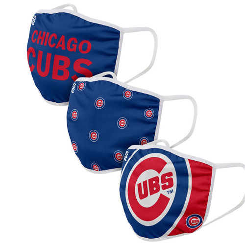 Adult Cubs Face Covering 3-Pack