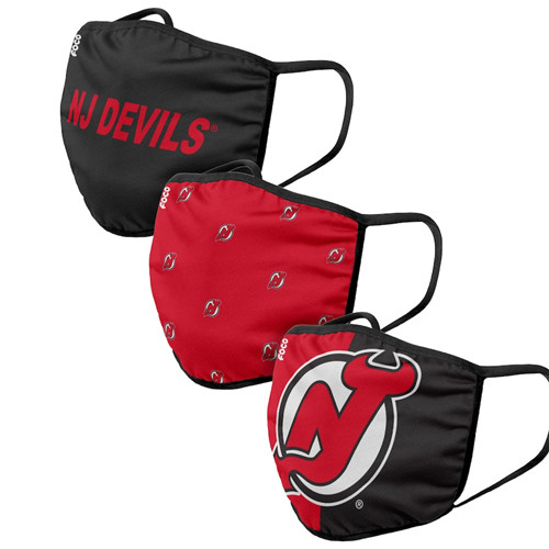 Adult Devils Face Covering 3-Pack