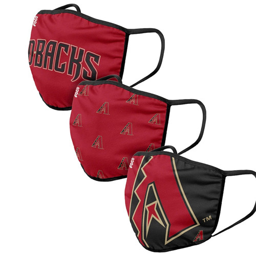 Adult Diamondbacks Face Covering 3-Pack