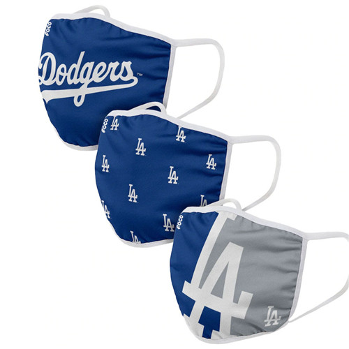 Adult Dodgers Face Covering 3-Pack