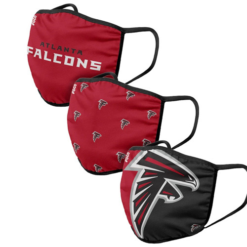 Adult Falcons Face Covering 3-Pack