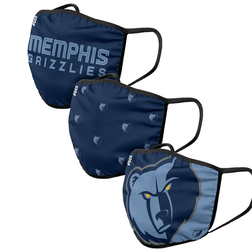 Adult Grizzlies Face Covering 3-Pack