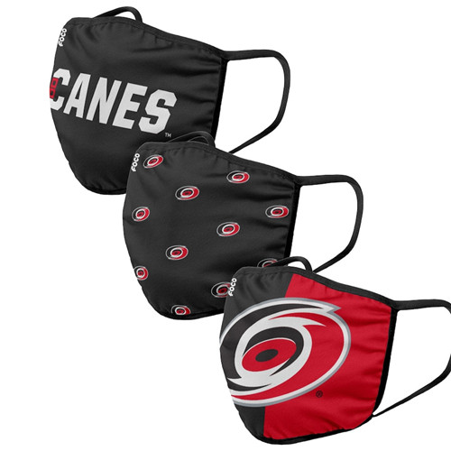 Adult Hurricanes Face Covering 3-Pack