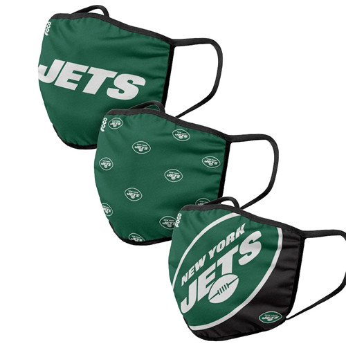 Adult Jets Face Covering 3-Pack