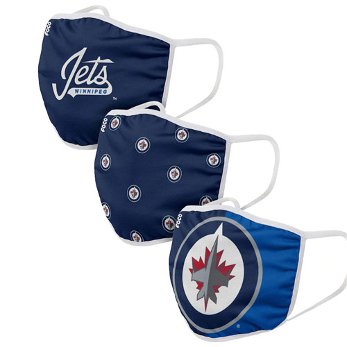 Adult Jets Face Covering 3-Pack