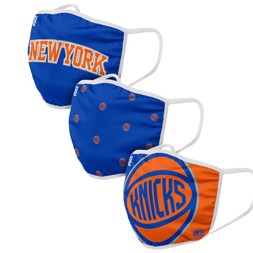 Adult Knicks Face Covering 3-Pack