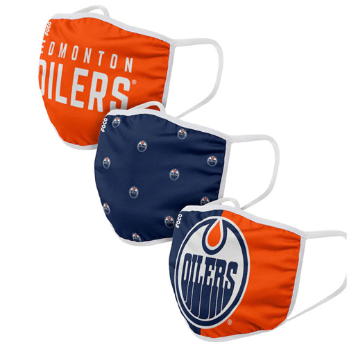 Adult Oilers Face Covering 3-Pack