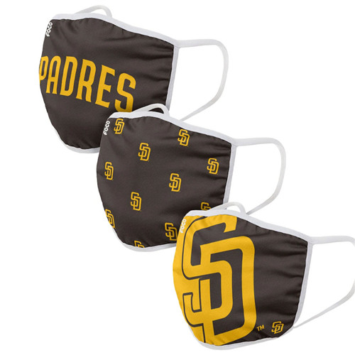 Adult Padres Face Covering 3-Pack