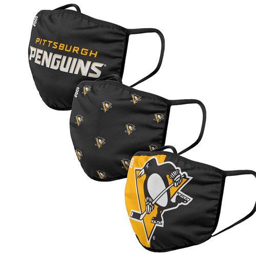 Adult Penguins Face Covering 3-Pack