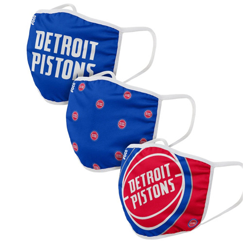 Adult Pistons Face Covering 3-Pack