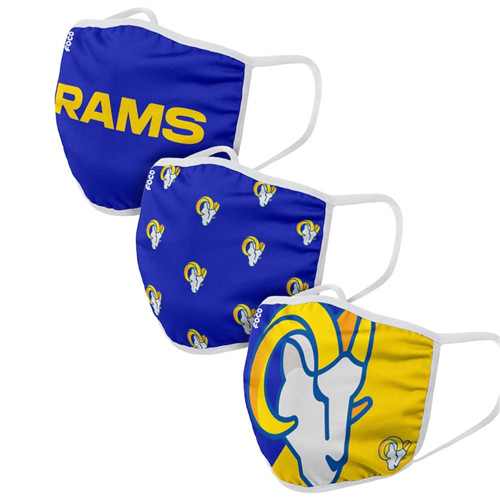 Adult Rams Face Covering 3-Pack