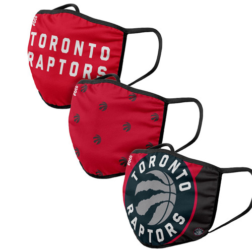 Adult Raptors Face Covering 3-Pack