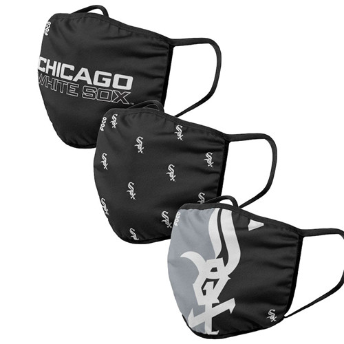 Adult White Sox Face Covering 3-Pack