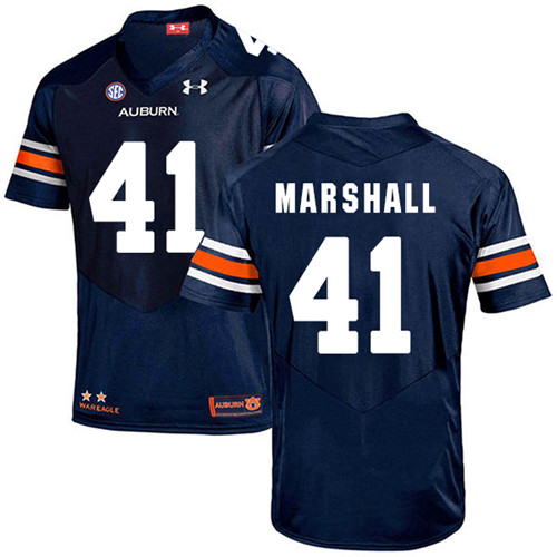 Aidan Marshall Auburn Tigers Men's Jersey - #41 NCAA Navy Blue Stitched Authentic