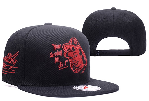 Air Jordan Now Serving All J's Black Fashion Adjustable Hat