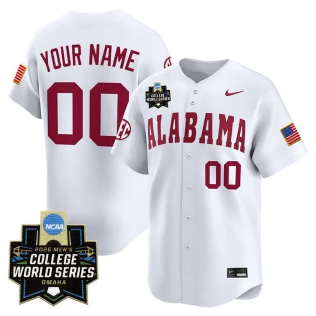 Alabama 2026 World Series Vapor Premier Limited Custom Jersey  - All Stitched