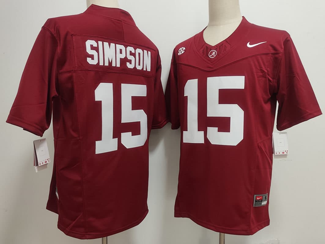 Alabama Crimson Tide #15  Ty Simpson