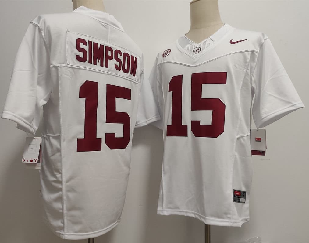 Alabama Crimson Tide #15 Ty Simpson