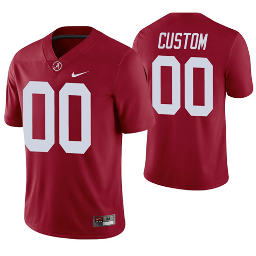 Alabama Crimson Tide 00 Custom Alumni Player Football Game Jersey Crimson