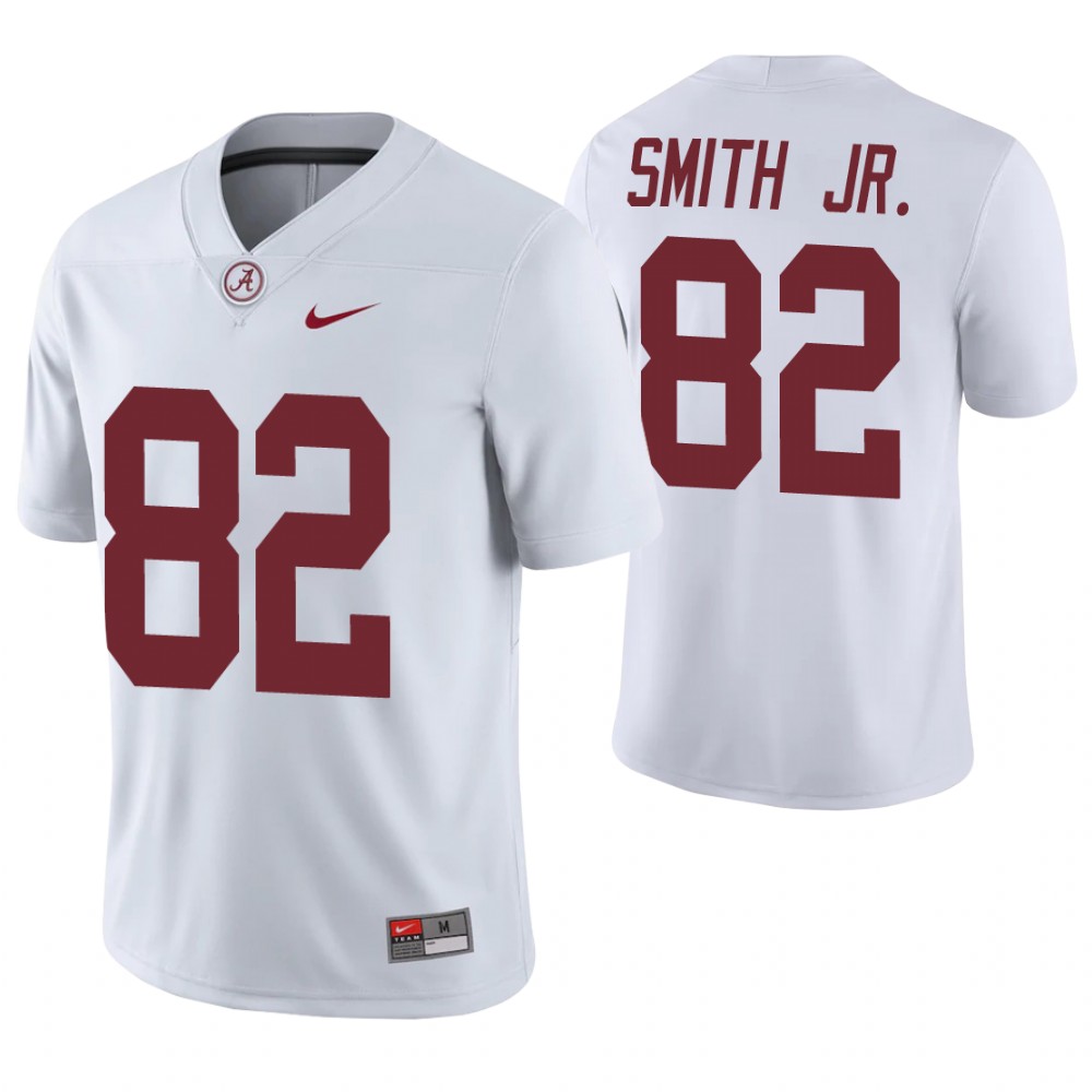 Alabama Crimson Tide 82 Irv Smith Jr. Game College Football Jersey White