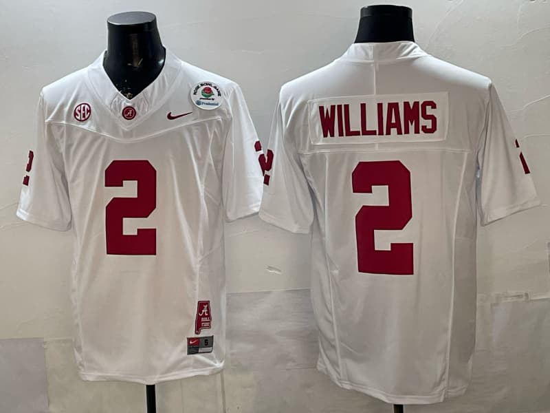 Alabama Crimson Tide Black #2  WILLIAMS