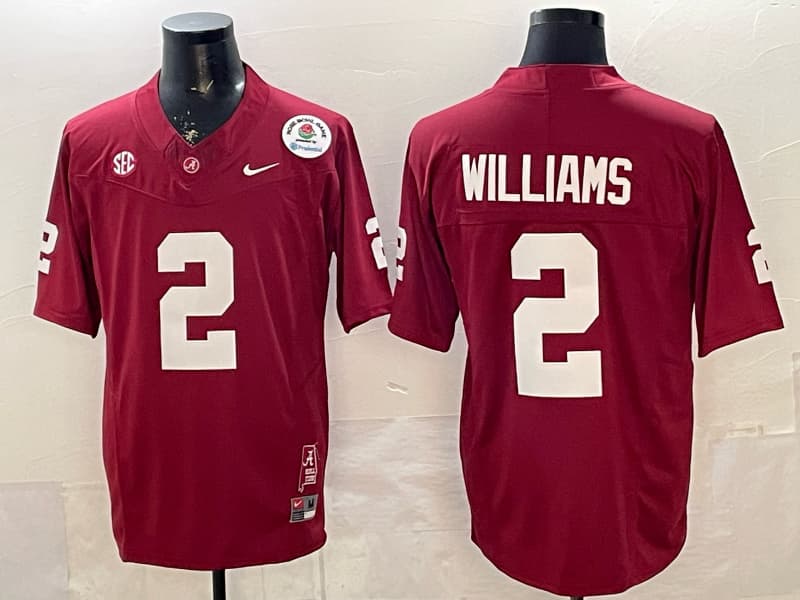 Alabama Crimson Tide Black #2 WILLIAMS