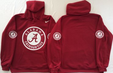 Alabama Crimson Tide Blank Red Men's Pullover Hoodie