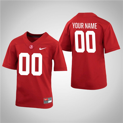 Alabama Crimson Tide Custom Game College Football Jersey Crimson