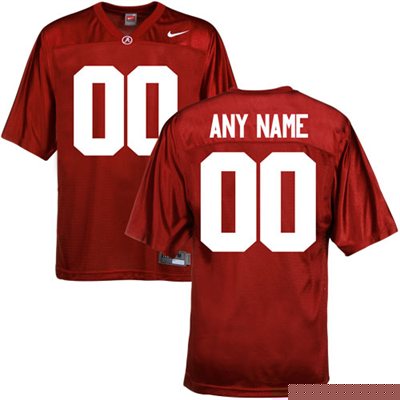 Alabama Crimson Tide Red Customized Jerseys
