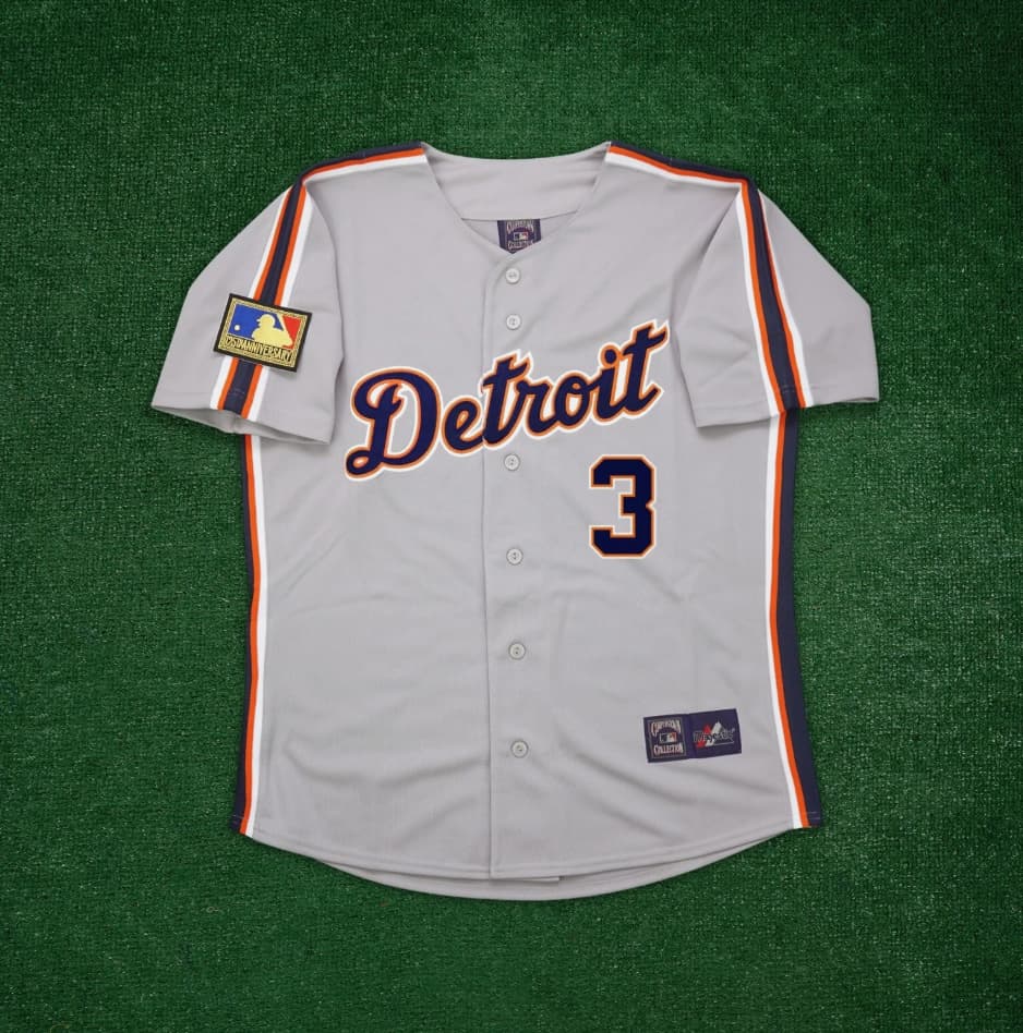Alan Trammell 1994 Detroit Tigers Cooperstown AL 125th Men's Grey Road Jersey