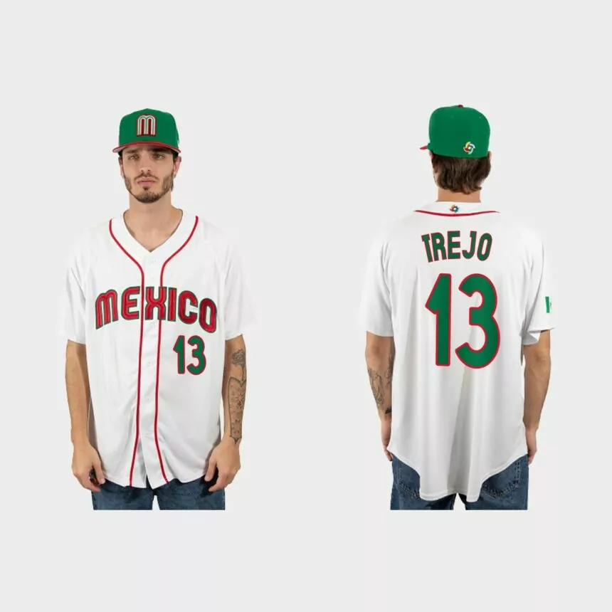 Alan Trejo Mexico Baseball 2023 World Baseball Classic Jersey – White