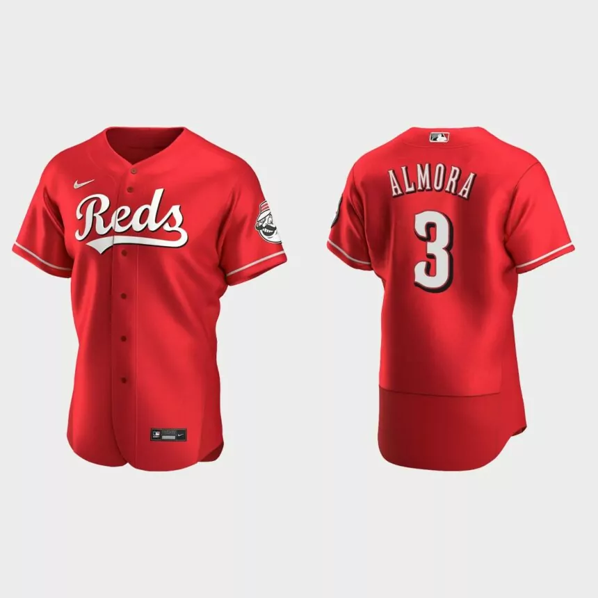 Albert Almora Jr Cincinnati Reds Authentic Alternate Jersey – Scarlet