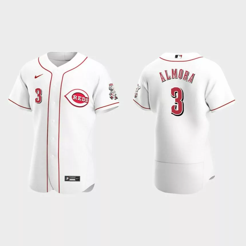Albert Almora Jr Cincinnati Reds Authentic Home Jersey – White