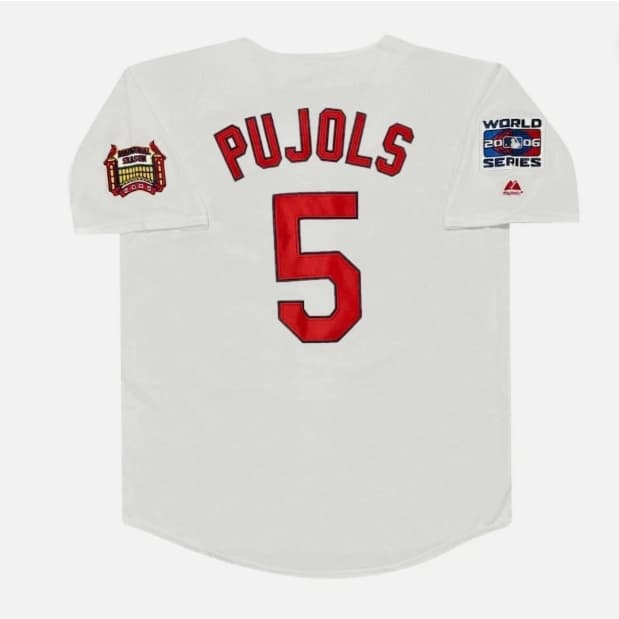 Albert Pujols St. Louis Cardinals 2006 World Series Home Jersey