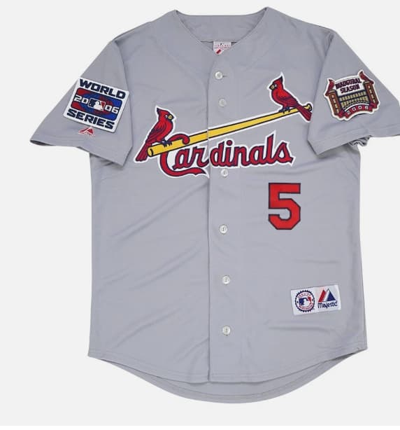 Albert Pujols St. Louis Cardinals 2006 World Series Road Jersey