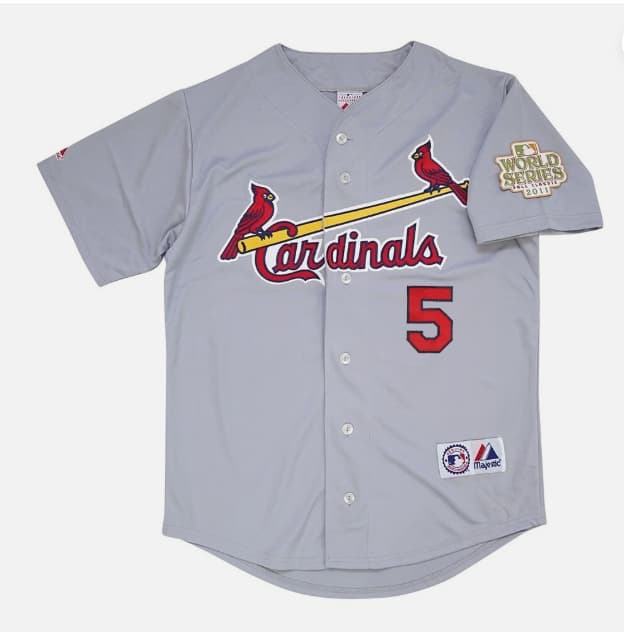 Albert Pujols St. Louis Cardinals 2011 World Series Road  Jersey