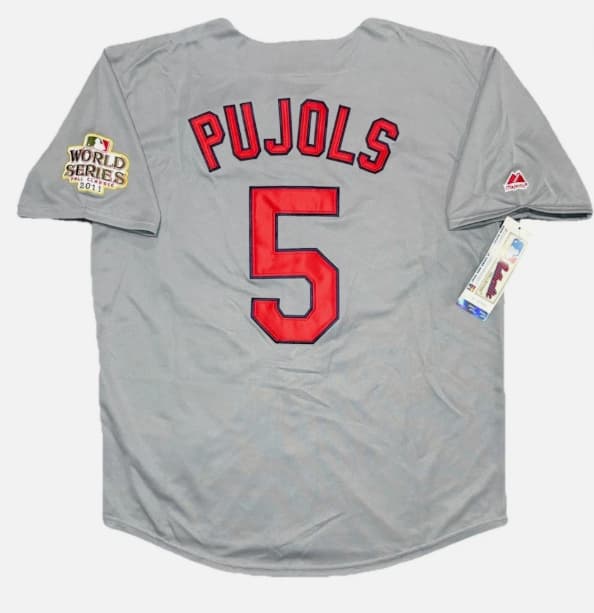 Albert Pujols St. Louis Cardinals 2011 World Series Road Jersey
