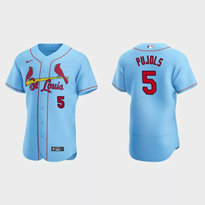 Albert Pujols St. Louis Cardinals Authentic Alternate Jersey – Light Blue