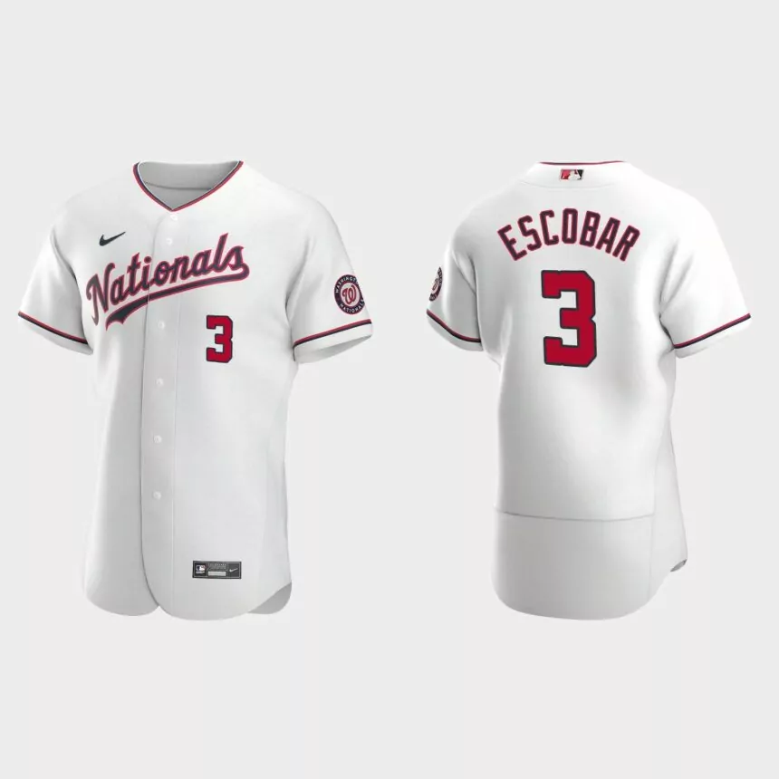 Alcides Escobar Washington Nationals Authentic Alternate Jersey – White
