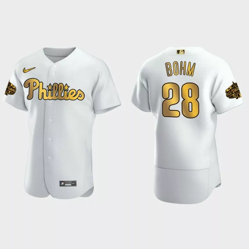 Alec Bohm Philadelphia Phillies 2022 MLB All-Star Game Jersey – White Gold