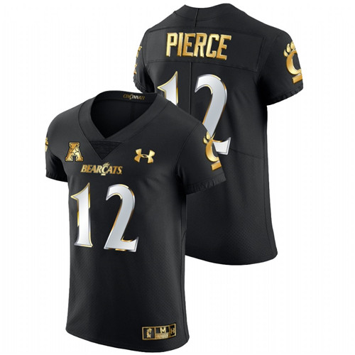 Alec Pierce Cincinnati Bearcats Black 2021-22 Golden Edition Elite Football Jersey