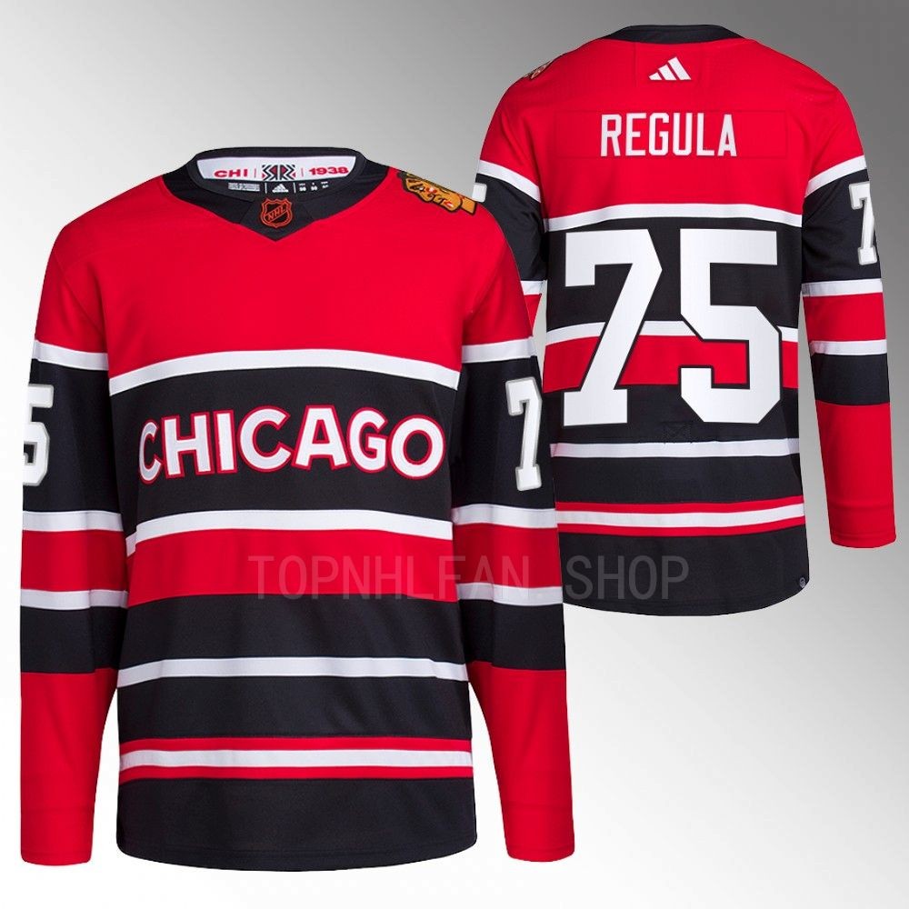 Alec Regula 2022 Chicago Blackhawks Red Reverse Retro 2.0 Authentic Primegreen Jersey
