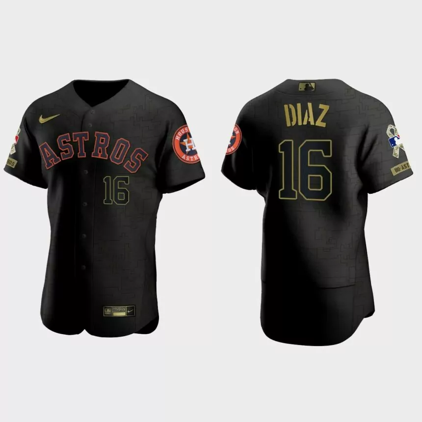 Aledmys Diaz Houston Astros 2021 Salute to Service Jersey – All Black