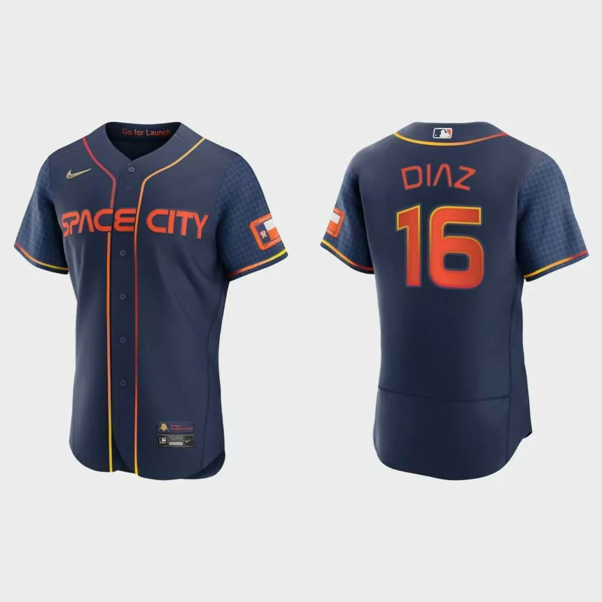 Aledmys Diaz Houston Astros 2022 City Connect Authentic Jersey – Navy