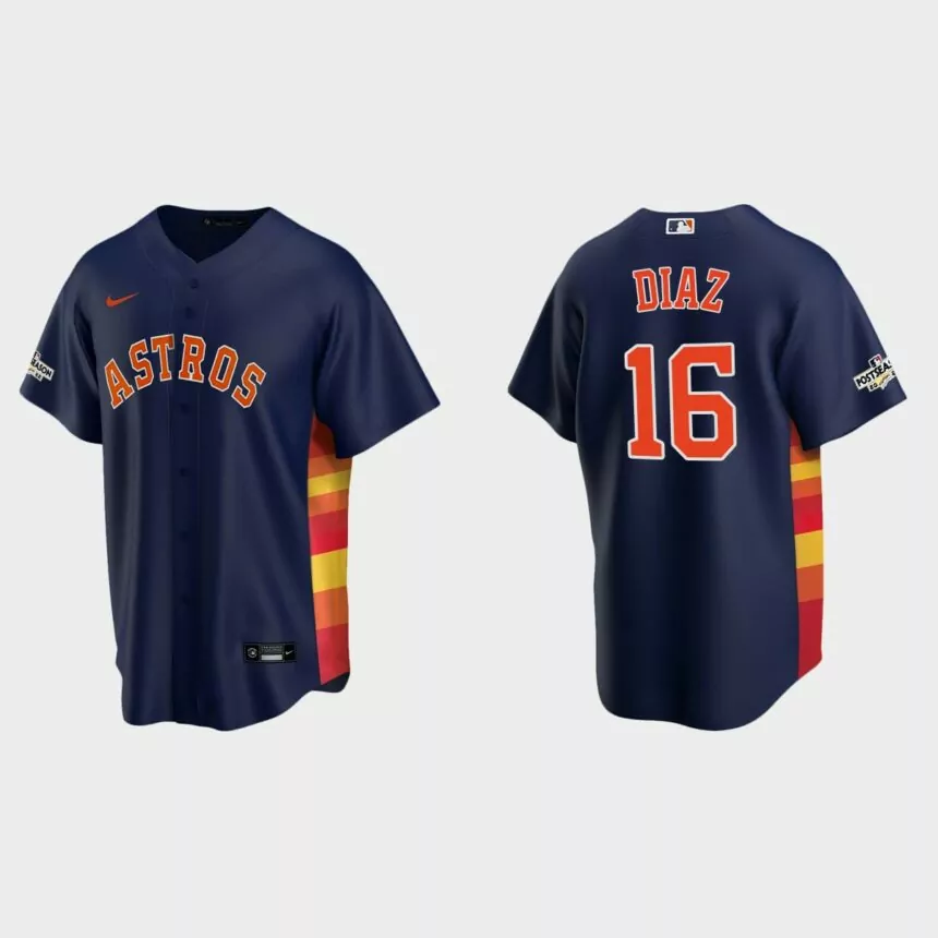 Aledmys Diaz Houston Astros 2022 Postseason Replica Jersey – Navy