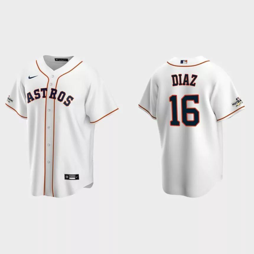 Aledmys Diaz Houston Astros 2022 Postseason Replica Jersey – White