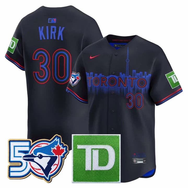 Alejandro Kirk Toronto Blue Jays Navy Jersey - All Stitched