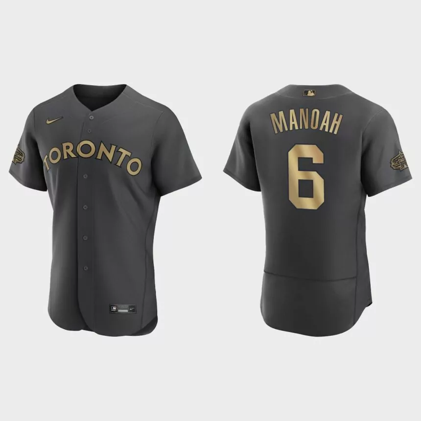 Alek Manoah Toronto Blue Jays 2022 MLB All-Star Game Authentic Jersey – Charcoal