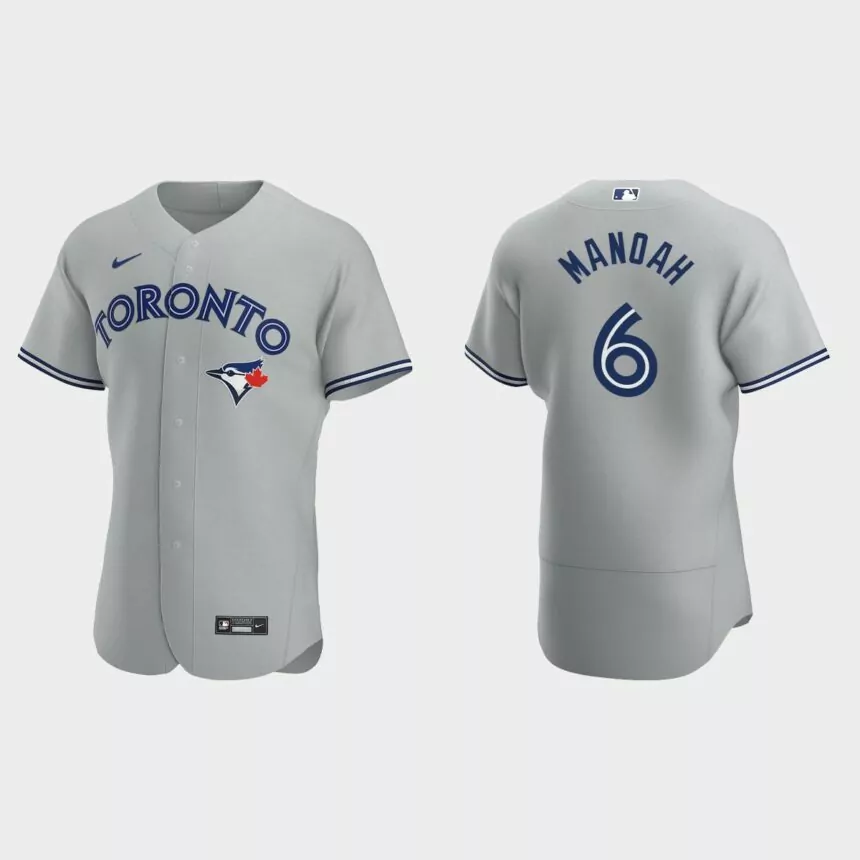 Alek Manoah Toronto Blue Jays Authentic Road Jersey – Gray